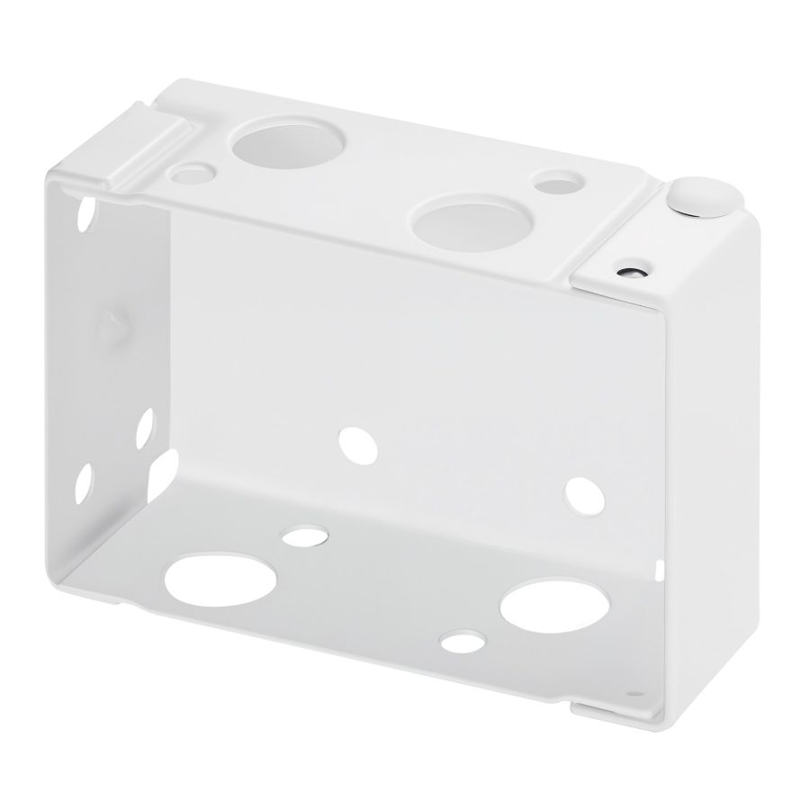 VEVOR Box Mounting Brackets, 2 Pcs, Box Blind Bracket for Window Blinds, Fit for 1.5x 2.25 inch Headrails, with Self-Tapping Screws and Expansion Tubes, Sturdy Iron, for Blinds Installation, White