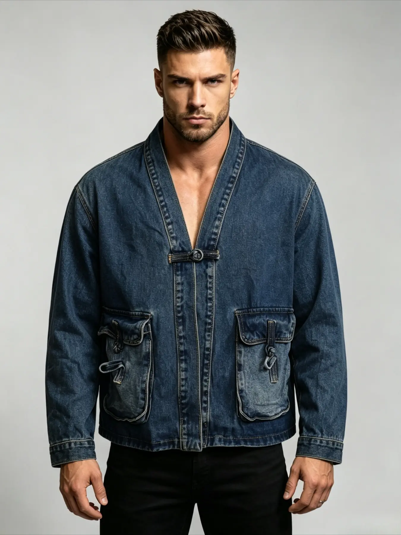 Men's Denim Jacket CasualTrucker Biker Jeans for Men mens jeans jackets regular fit saco vaquero chamarra mezclilla boys Autumn Denim Jackets