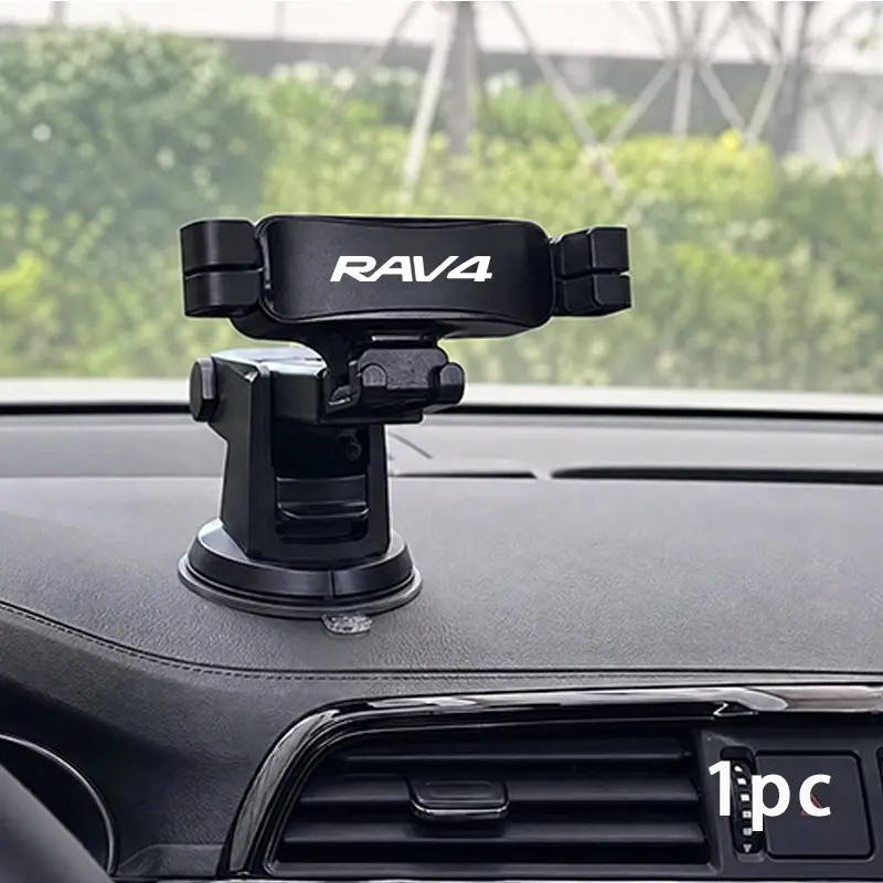 Toyota Rav4 Car Phone Holder Mount, Multi-Angle Adjustable Navigation Holder, Vacuum Suction Cup, No Obstruction, Compatible with All Smartphones