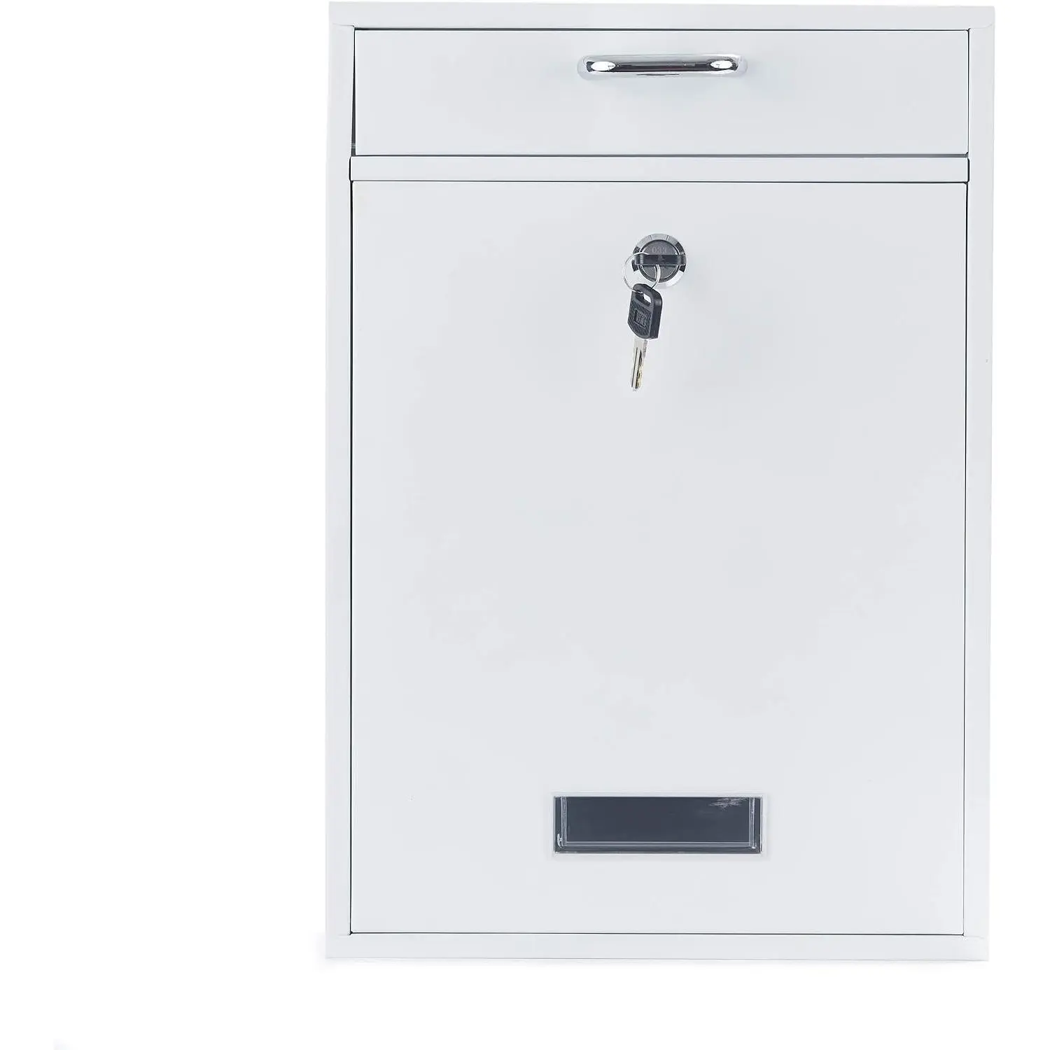 Wall Mounted Locking Vertical Dropbox Mailbox - Safe and Secure (Large) | Made with Galvanized Steel