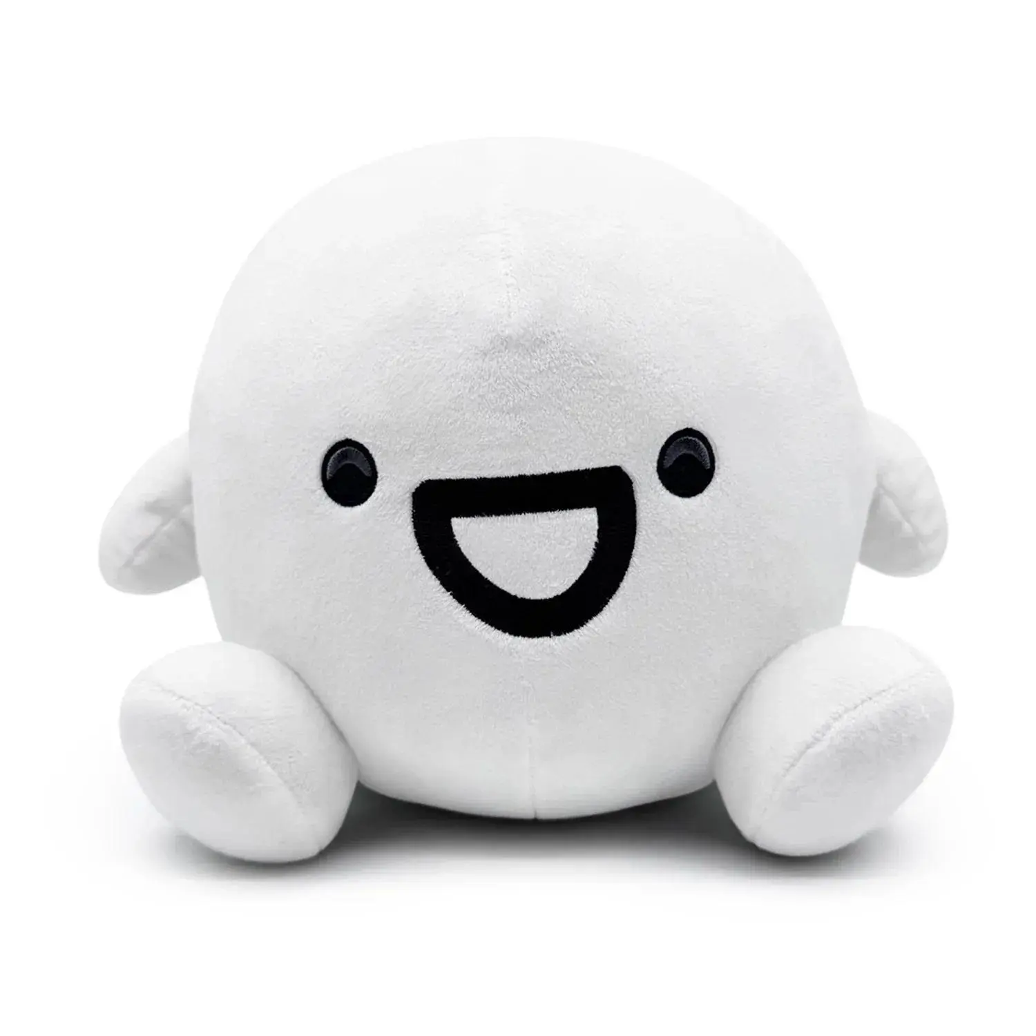New Oddballs James Soft Plush Collectibles, Round Shape Unisex Stress Reliever Doll, White Bubble Character Squishy Stuffed Toy for Kids' Birthday Gifts
