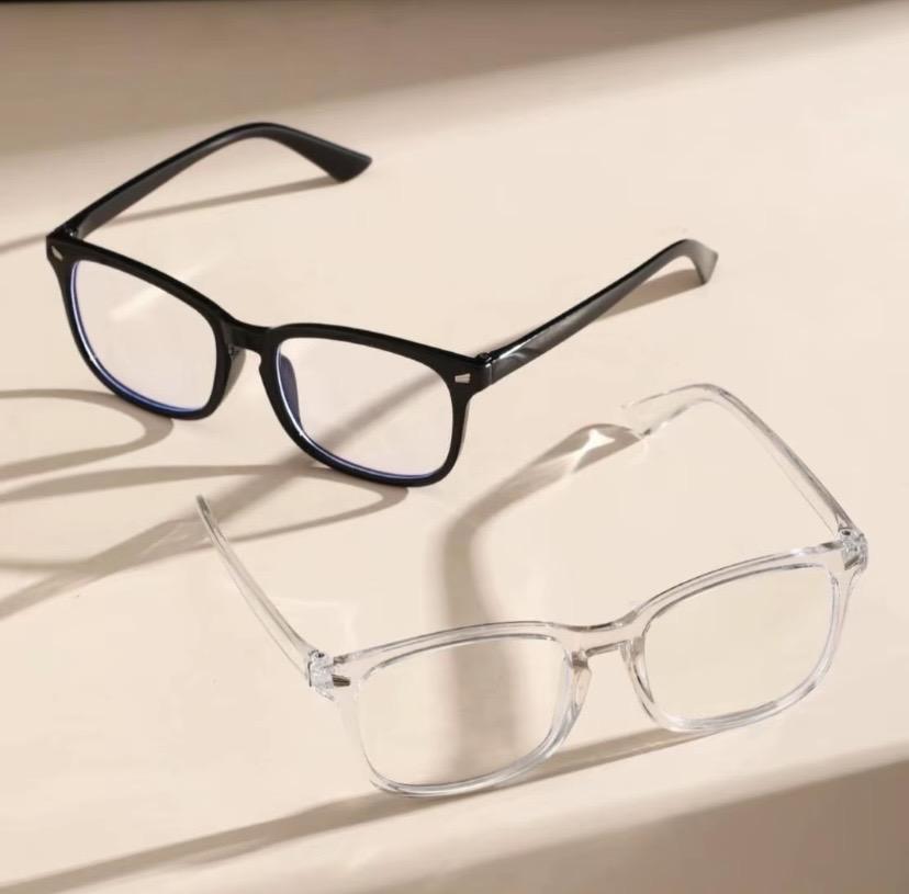 2024 Fashion Computer Gaming Glasses, Party Glasses, TV Glasses, Lightweight Frame Eyewear, Men/Women, Clear Gaming Glasses Lenses, 1 Pack, 2 Pack, 3 Pack