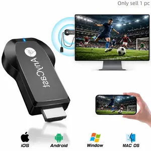 Wireless HDMI Display Adapter, 2.4G Wireless HDMI Transmitter and Receiver, 4K Decode 1080P Output, Plug & Play Screen Mirroring Dongle for Soccer Games, Live Sports, Movies, PC/TV/Projector/Monitor