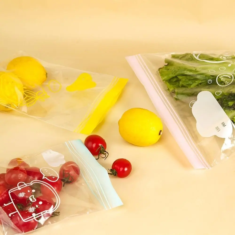 15pcs/20pcs/30pcs Food Grade Zipper Storage Bags, Leak Proof Reusable Sealed Bags for Kitchen, Fresh Produce, Fruits, Vegetables, Meat