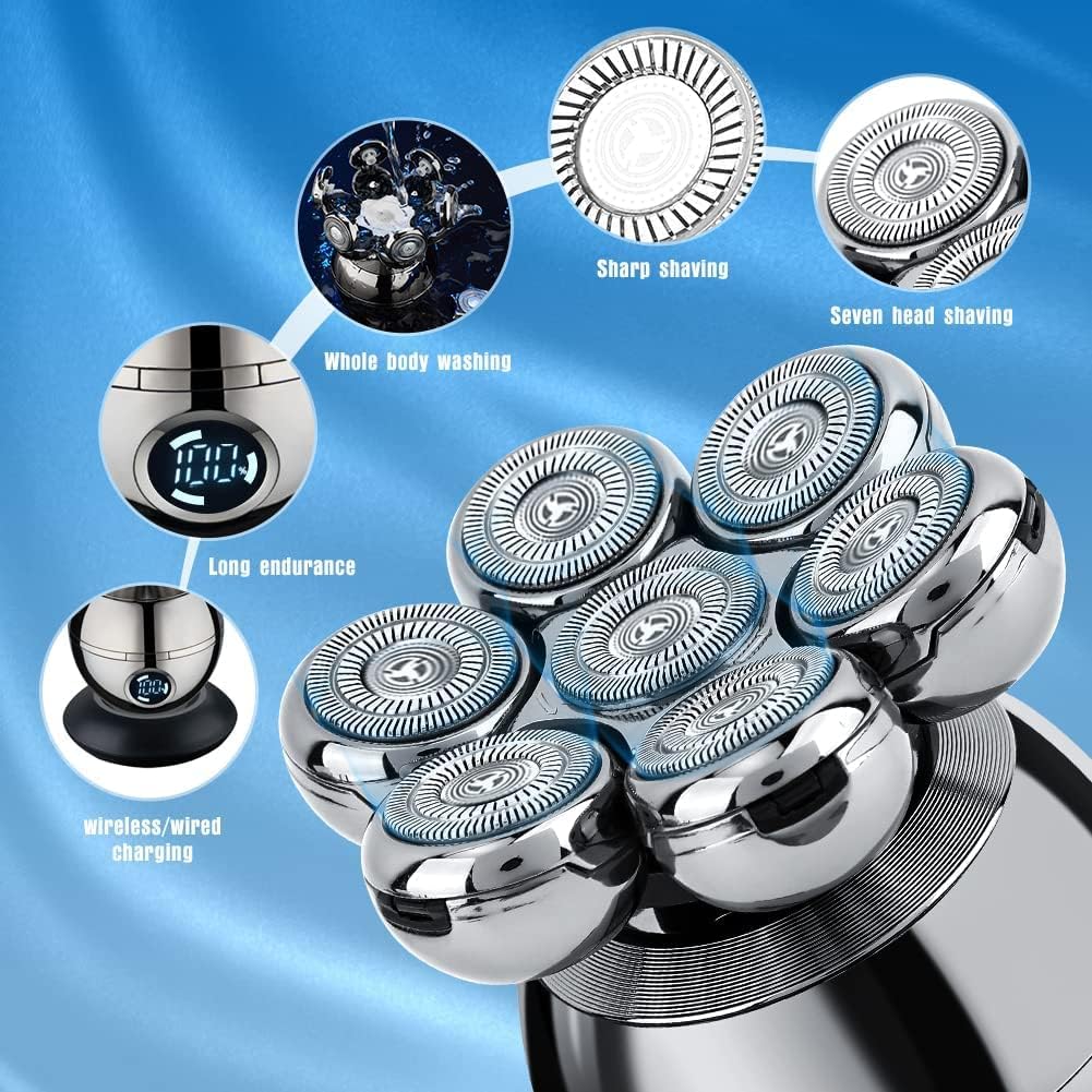 Men's Electric Shaver, 1 Box Portable Rechargeable Wet & Dry Use Shaver with Limited Comb & Cleaning Brush & Charging Cable, Great for Men Stylists Barber Barbershop