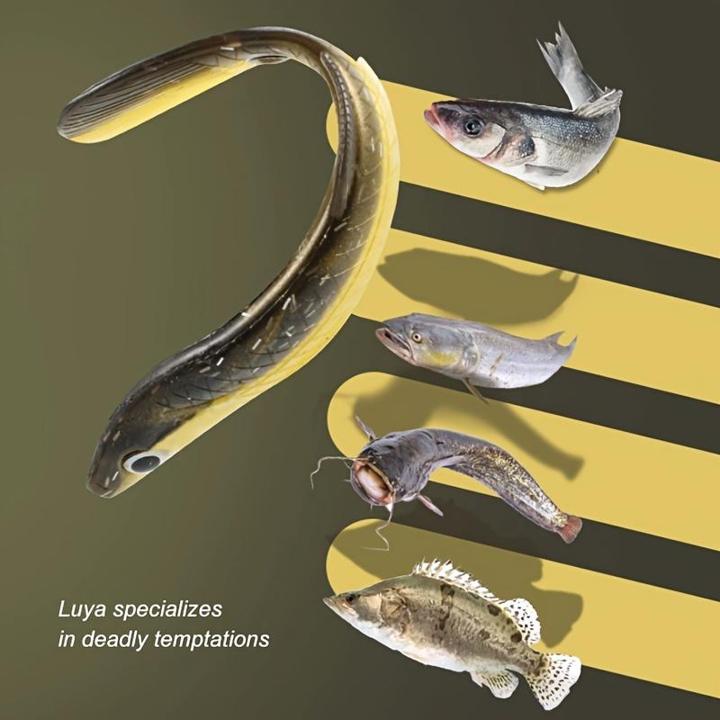 7cm/10cm 5pcs Mud Loach Bionic False Bait Roadside Throwing Tail Fish Soft Bait Freshwater Pufferfish Bass Black Fish Catfish Soft Insect Soft Fish Bait