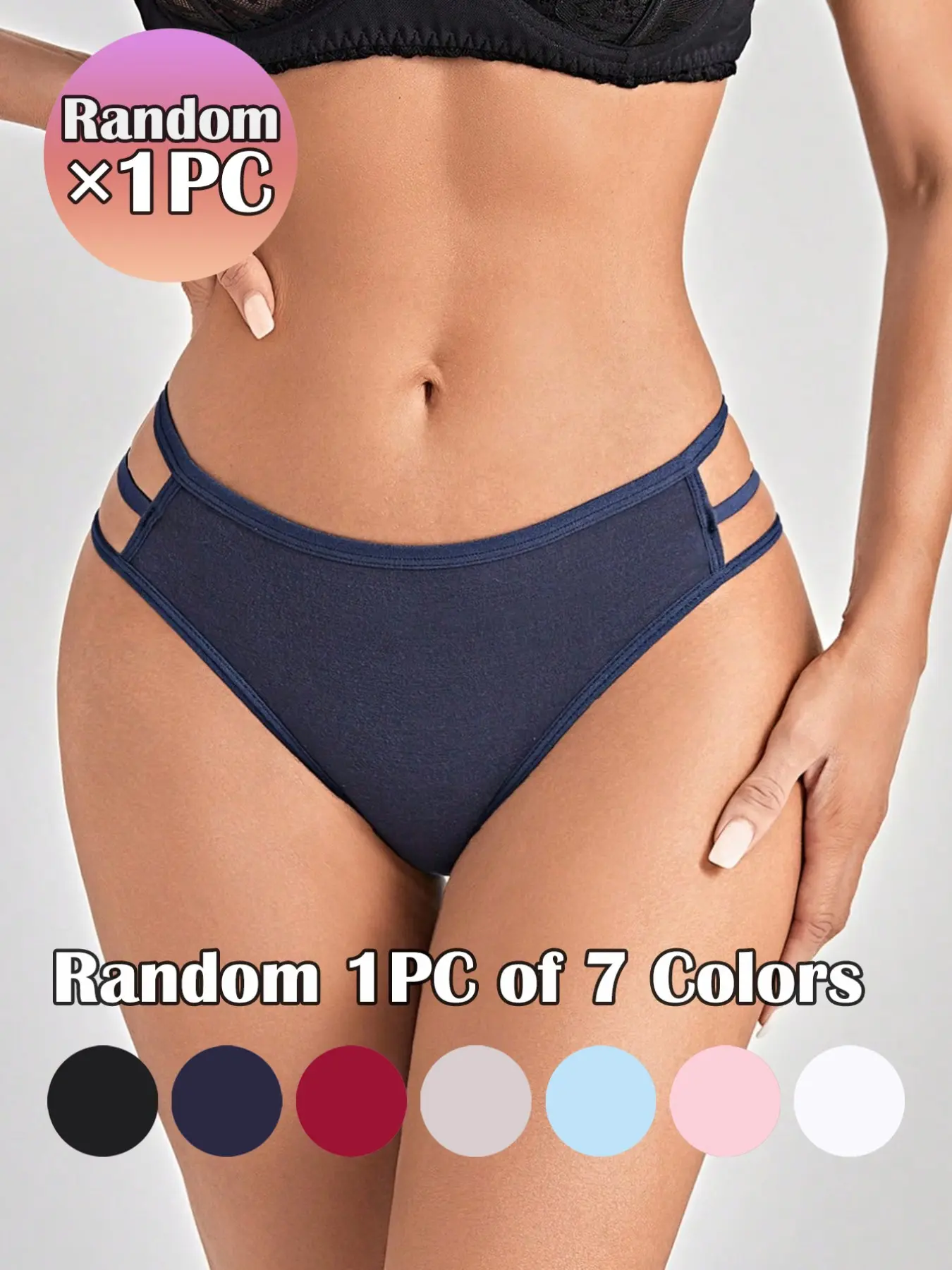 Women's Sexy Cheeky Briefs, Low Waist Contrast Lace, Breathable Cotton Crotch, Floral Pattern, All Seasons, Comfortable Underwear, Fitted Panties