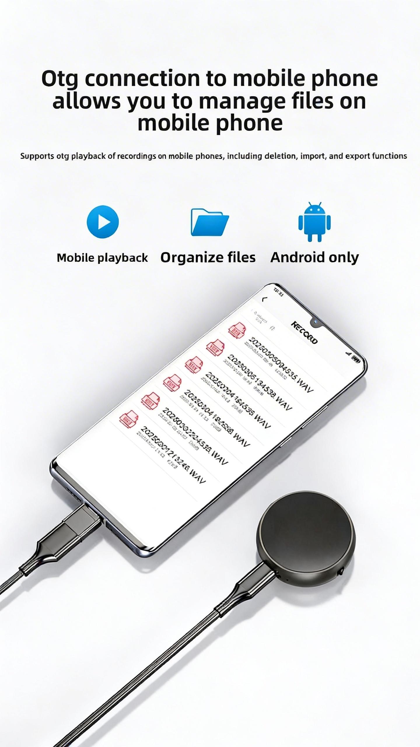 Voice Activated Recorder +Magnetic Digital Voice Recorder , Car recorder, Audio Recording Device, Grabadora De Audio Digital Usb Wireless Portable Mini recording pen