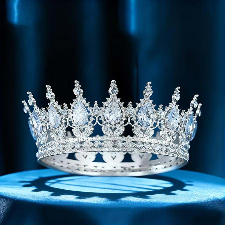 Exquisite Crystal Bridal Crown Headpiece Elegant Luxury Design For Weddings Birthdays And Formal Events Versatile Decor For Women And Cake Ornaments