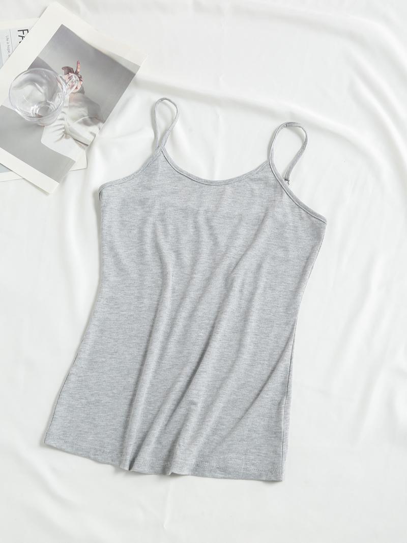 Women's Solid Long Sleeve Hooded Top & Wide Leg Pants & Cami Top Set, Casual Fashion Cozy Breathable Three-piece Outfits for Daily Outdoor Wear, Ladies Clothes, Womenswear