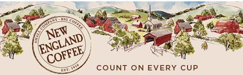 New England Coffee Breakfast Blend Medium Roast Ground Coffee, 24oz Bag (1)