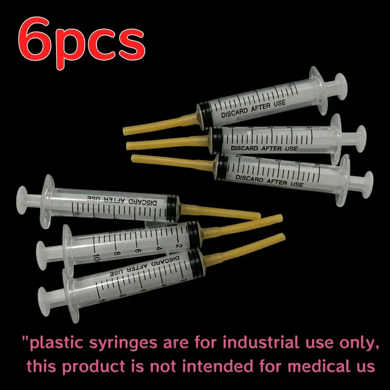 6 Pack Pet Soft Tip Feeding Kit (0.34oz with 1.97in Hose), Medicine & Milk Feeder for Puppies, Kittens, Baby Parrots, Pigeons & Sick Pets, Reusable Easy-Clean Liquid Feeding Tool