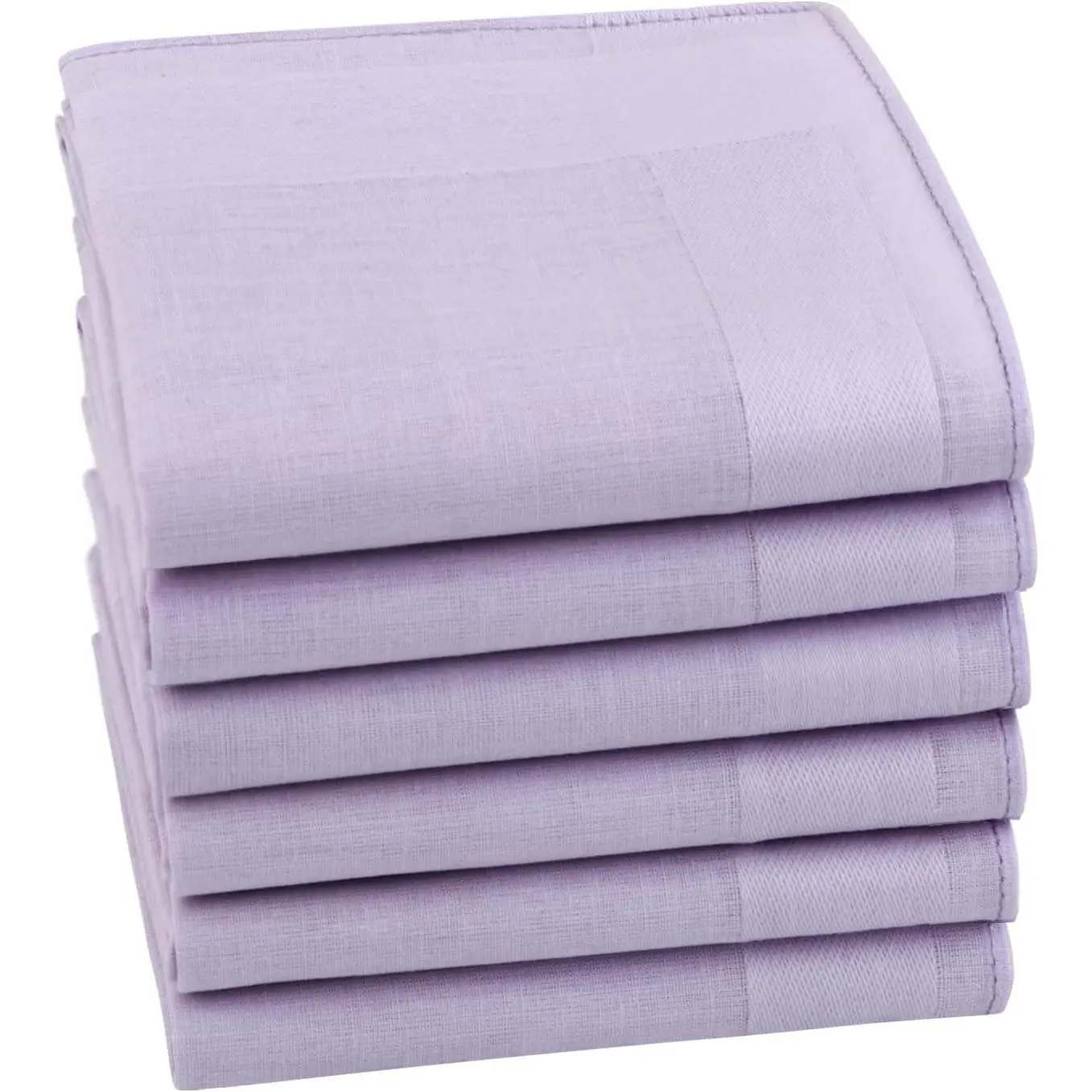 Men's Cotton Handkerchiefs, Solid Color 60S Soft Cotton Hankies for Men & Women, 6/12 Pack, 15.7"×15.7"(Gift)