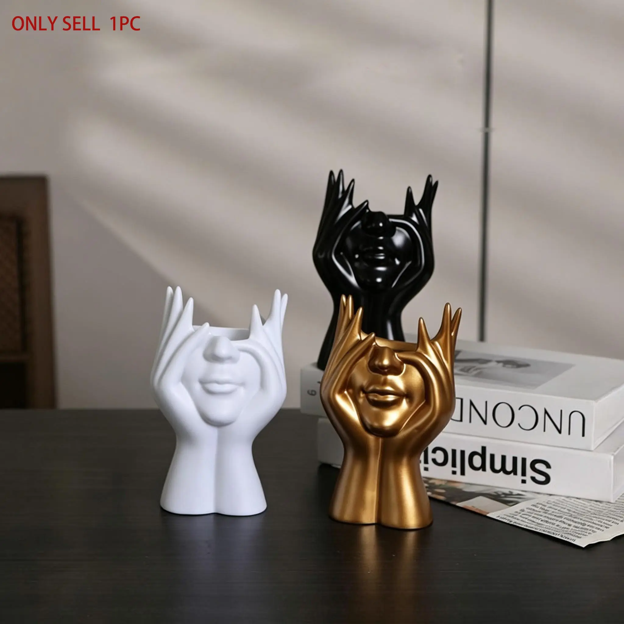 Creative Human Body Art Desk Organizer, Multi-Functional Pen Holder & Makeup Brush Container, Decorative Office Supplies, Stationery Storage Organizer, Desk Accessories, Office Accessory