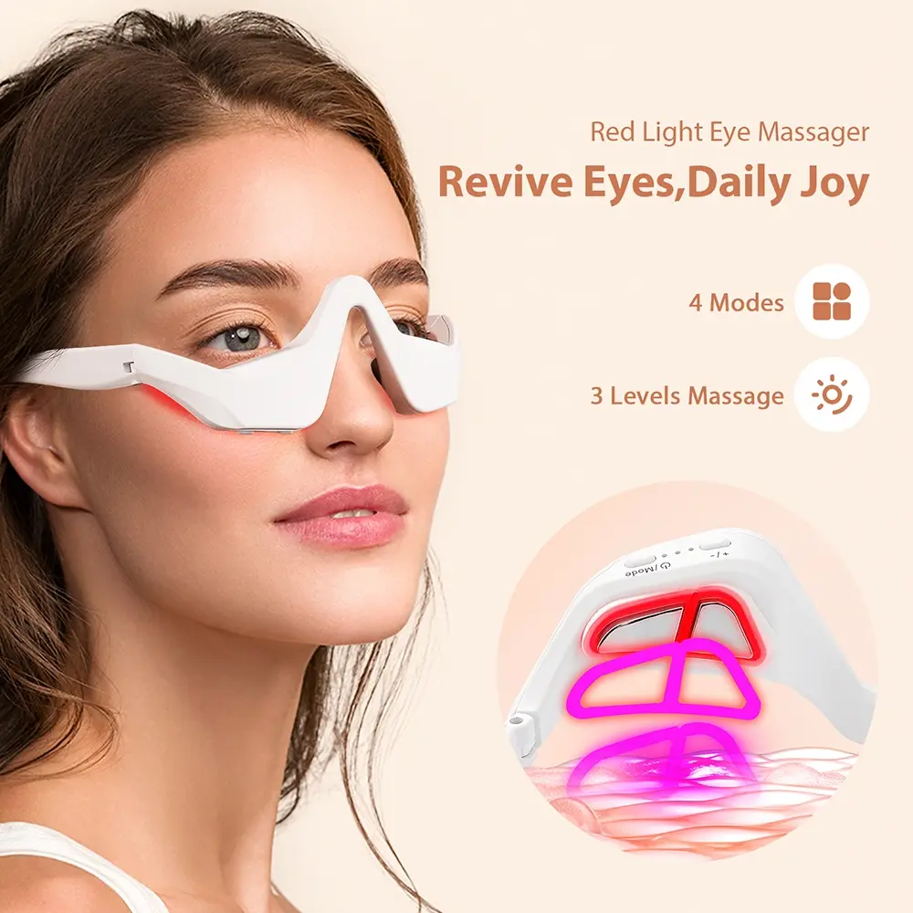 Eye Massager for Women, Best Gift for Relaxing Eyes, Reduces Eyestrain, Perfect Care Tool for Moms, Unique Skincare Beauty Device