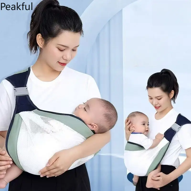 Ergonomic Baby Carrier Sling For Newborn To Toddler Breathable Mesh Hands Free Wrap Wrap Multi Functional All Season Infant Breastfeeding