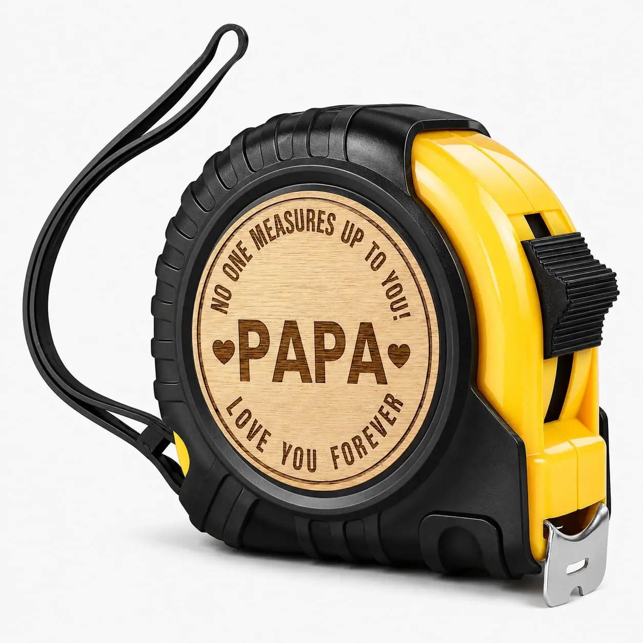 Papa Gifts Fathers Day Christmas Birthday Gifts for Papa Tool Gifts |   Woodworker Gifts Carpenter Gifts for Papa No One Measures Up to You Engraved Tape Measure 25 FT
