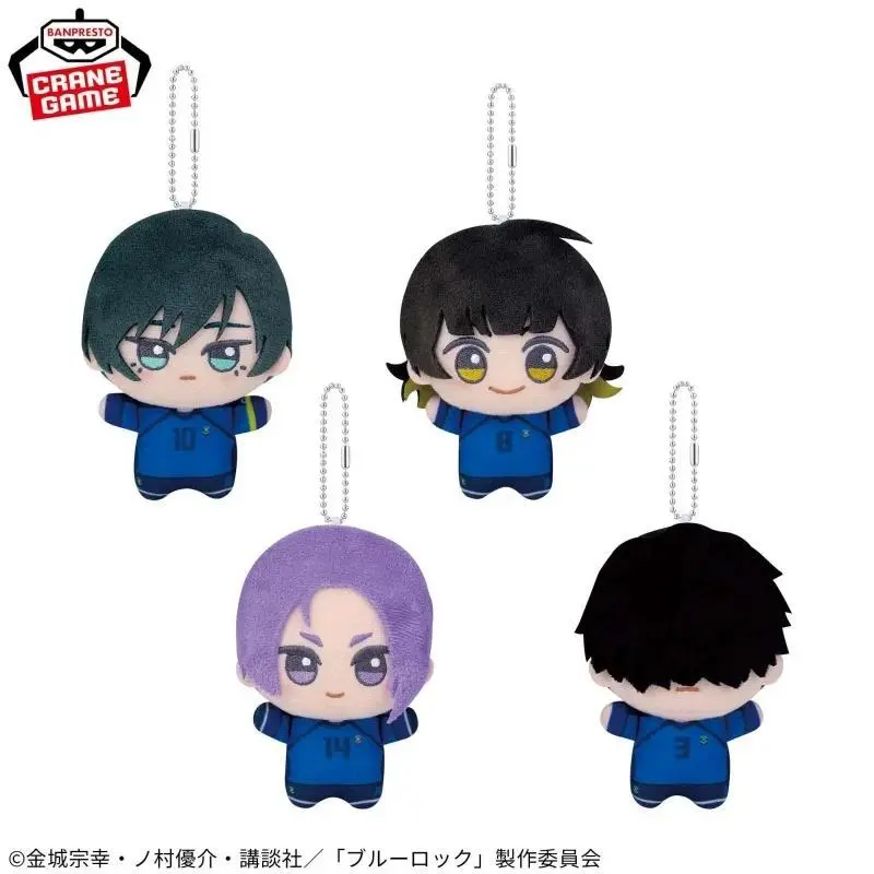 100% Genuine Banpresto Blue Lock Plushies Isagi Yoichi Nagi Reo Rin Figure Talking Plush Anime Stuffed Doll Pandent Toys Gifts
