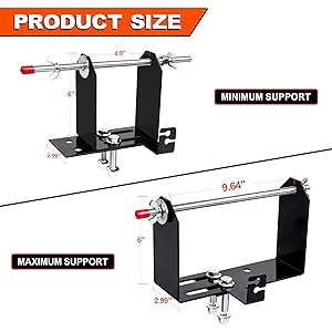 1 Pack Weed Wacker Trimmer Line Holder,Line Spool Rack,Adjustable Width Bracket,with Mounting Hardware,Supports 3 & 5 Pound Spools, for Landscape Trailer Organization Accessories 1 Pack Weed Wacker Trimmer Line Holder,Line Spool Rack,Adjustable Width Bracket,with Mounting Hardware,Supports 3 & 5 Pound Spools, for Landscape Trailer Organization Accessories