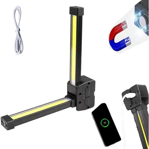 Gym Lamp for Posing, Gym Light Posing Lights for Bodybuilding, Portable Magnet LED Flashlight with 7th Gear Dimming & 180 Degree Folding USB Rechargeable Gym Lighting