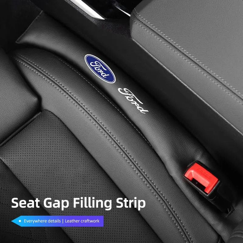 Car Seat Gap Filler Side Seam Plug Strip Leak-proof Filling Strip For Ford Mustang F150 Explorer Expedition Escape Bronco Capri Fiesta Focus Ecosport Figo Maverick Ranger S-MAX Mondeo F250 F350 Galaxy Everest Kuga EDGE KA Fusion Taurus Escort
