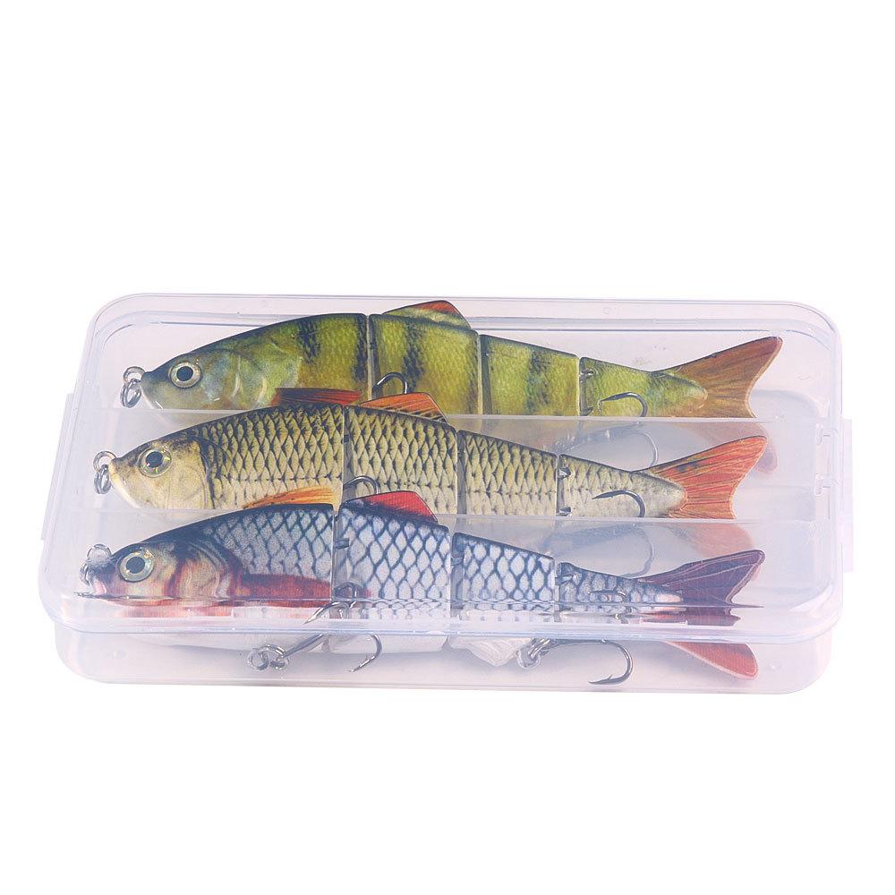 Multi-section Luya bait 12CM16.8G sea fishing Luya bait simulation bait Multi-section bait set