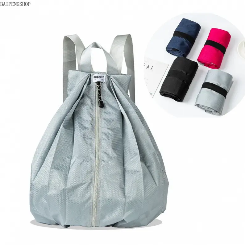Ultra-Lightweight Packable Foldable Sports Backpack - Waterproof Compact Pack, Portable Multi-Use Storage Duffle Bag for Hiking, Daily Outdoor Errands