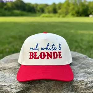 Women’s Patriotic USA Trucker Hat, Red White & Blue American Flag Baseball Cap, Adjustable Snapback Summer Hat for 4th of July, Country Concerts, Beach Trips & Outdoor Events