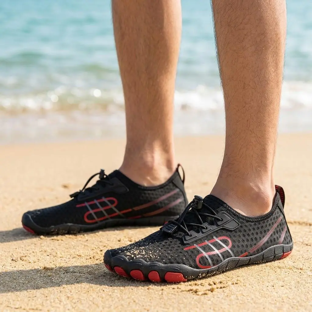 Barefoot Shoes Women Men,Wide Toe Hiking Barefoot Womens Footwear, Non-Slip Water Shoes Running Shoes Boots Sneakers Unisex  Men Neuropathy Hiking Footwear Barefoot Womens Shoes  Outdoor Unisex Water Pro Beach Shoe Waterproof, Quick-Dry