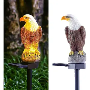 Eagle Figurine Garden Solar Stake Light Solar Eagle Lights Outdoor Decorative Bright Light Eagle Statue for Garden, Lawn, Patio, Yard Decoration.Gift