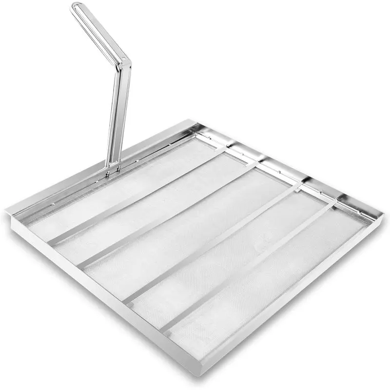 Commercial Deep Fryer Filter AF45, 13.75" x 13.75" 304 Stainless Steel with 500 Micron Mesh to Intercept Residue, Deep Fryer Filters for Cleaner Performance in Restaurants & Kitchens