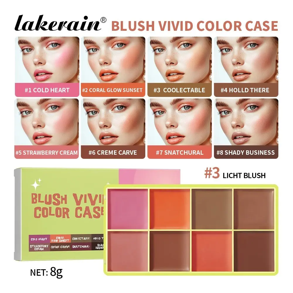 Curve Case Compact Cream Makeup Palettes-Made By Mitchell