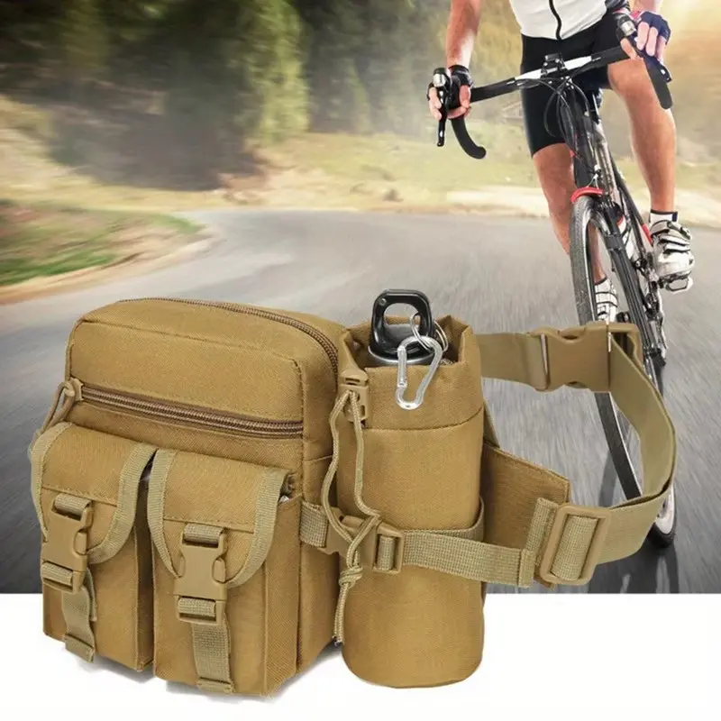 Multifunctional Sports Water Bottle Waist Pack, Detachable, Ideal for Hiking, Camping, Trekking, Outdoor Activities, Durable Design, Hiking Accessories