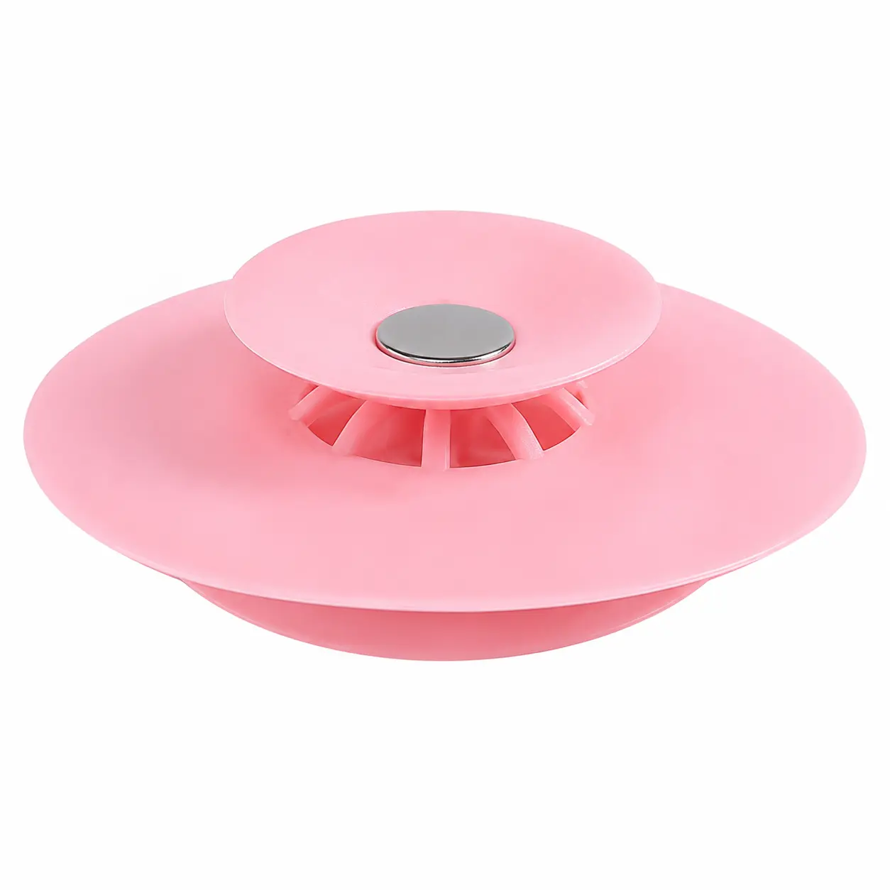 5-Piece Universal Floor Drain Deodorizer Set for Bathtubs, Kitchen Sinks, and Washbasins — Removable Flying-Saucer-Style Inner Core Covers to Prevent Odors, Block Debris, and Reduce Water Leakage