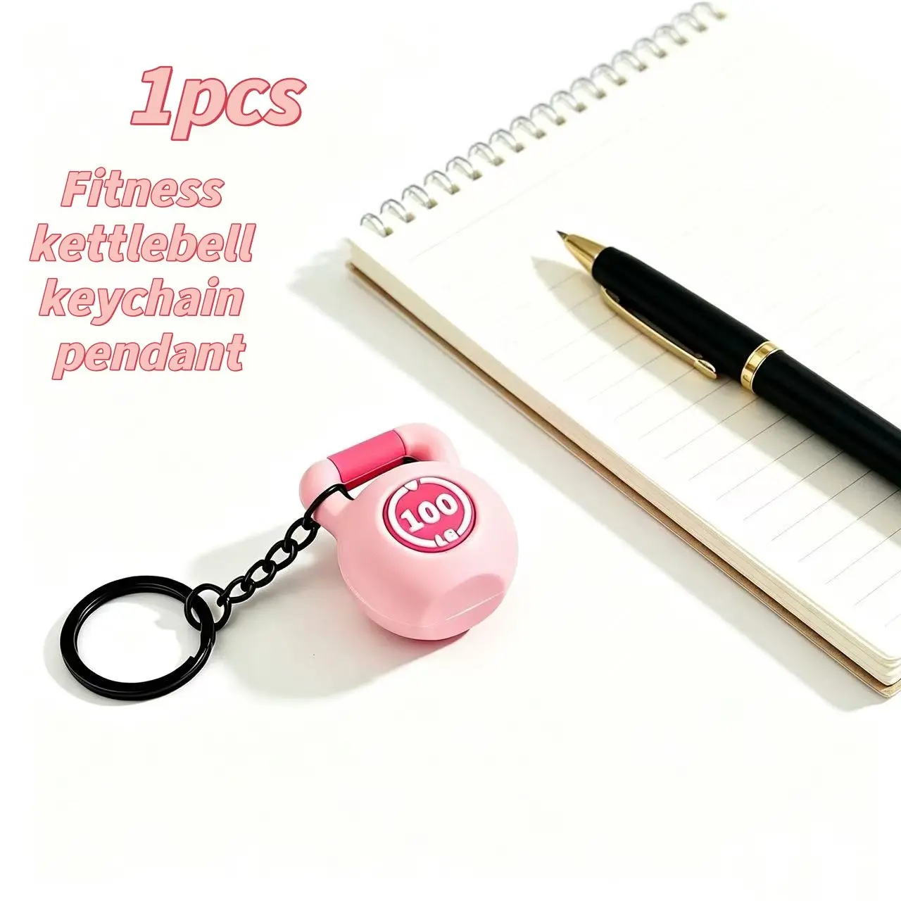 1 piece new color macaron fitness kettlebell keychain pendant - sports training peripheral decorative item, figurine, small gift keychain