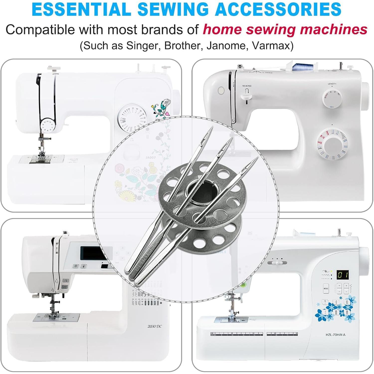 Sewing Machine , 100 count Universal Sewing Machine  Set for Singer, Brother, Janome, Varmax, and Other Brands of  Sewing Machines, Sizes 65/9, 75/11, 90/14, 100/16, 110/18