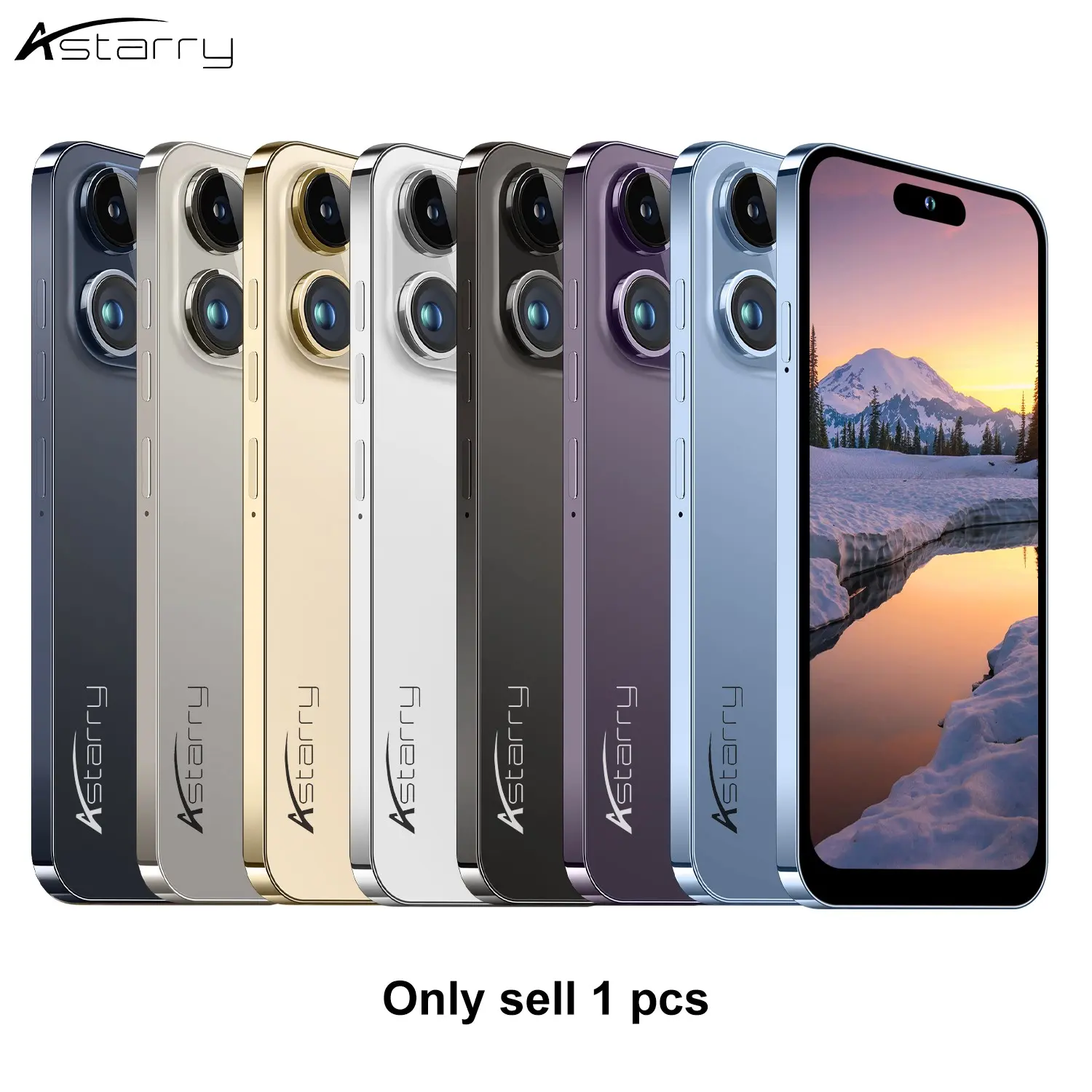 Astarry 16 Pro Max Smartphone, 6.56-Inch Display, Dual Sim, 5+13mp Camera, 3gb+64GB RAM, 4100mah Battery, Global 4g Network, Ideal for Daily Use
