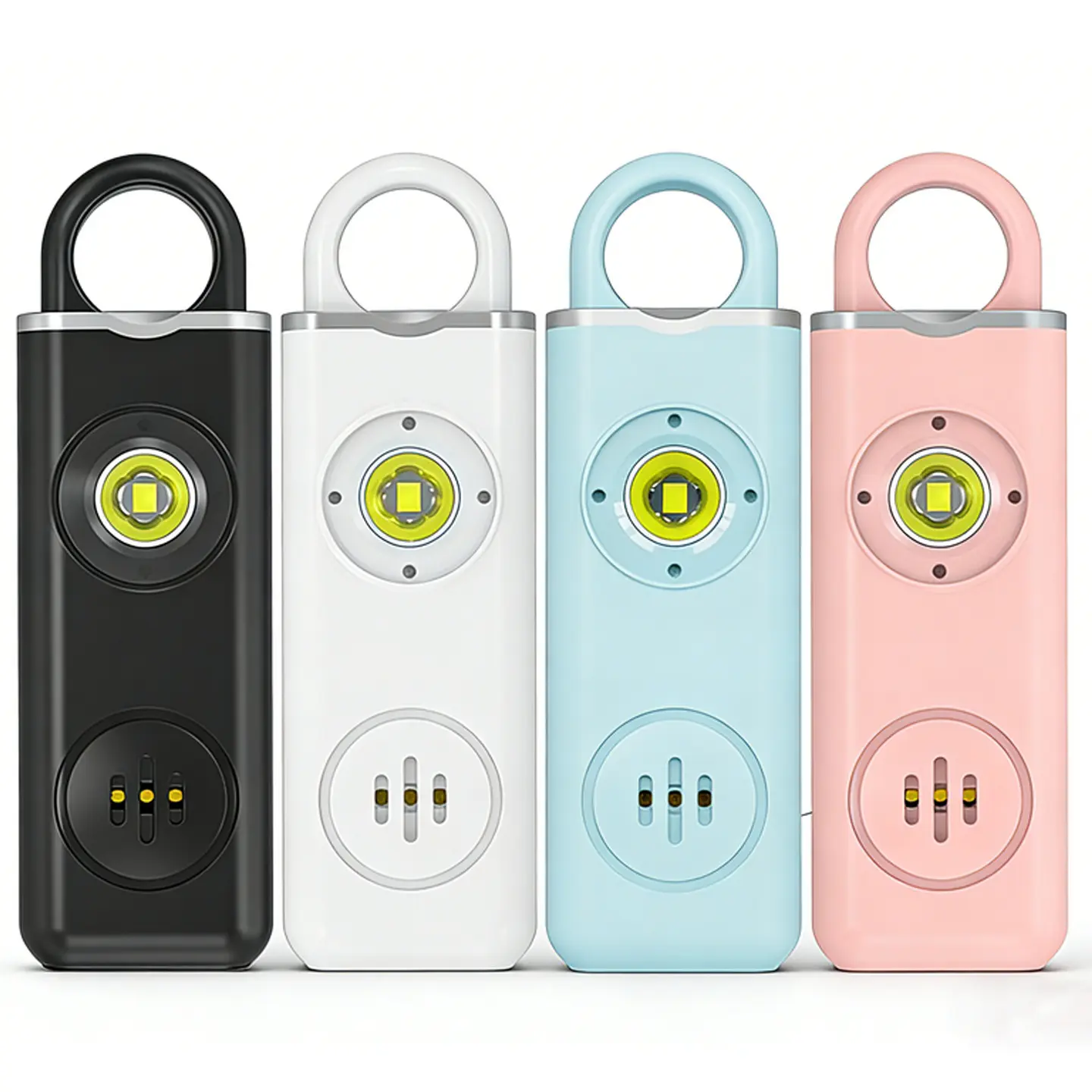 130dB Personal Safety Alarm with Strobe Light, Loud Self Defense Siren Keychain, Portable Mini Emergency Alert Device for Women Elderly Solo Travelers Home Outdoor Daily Use