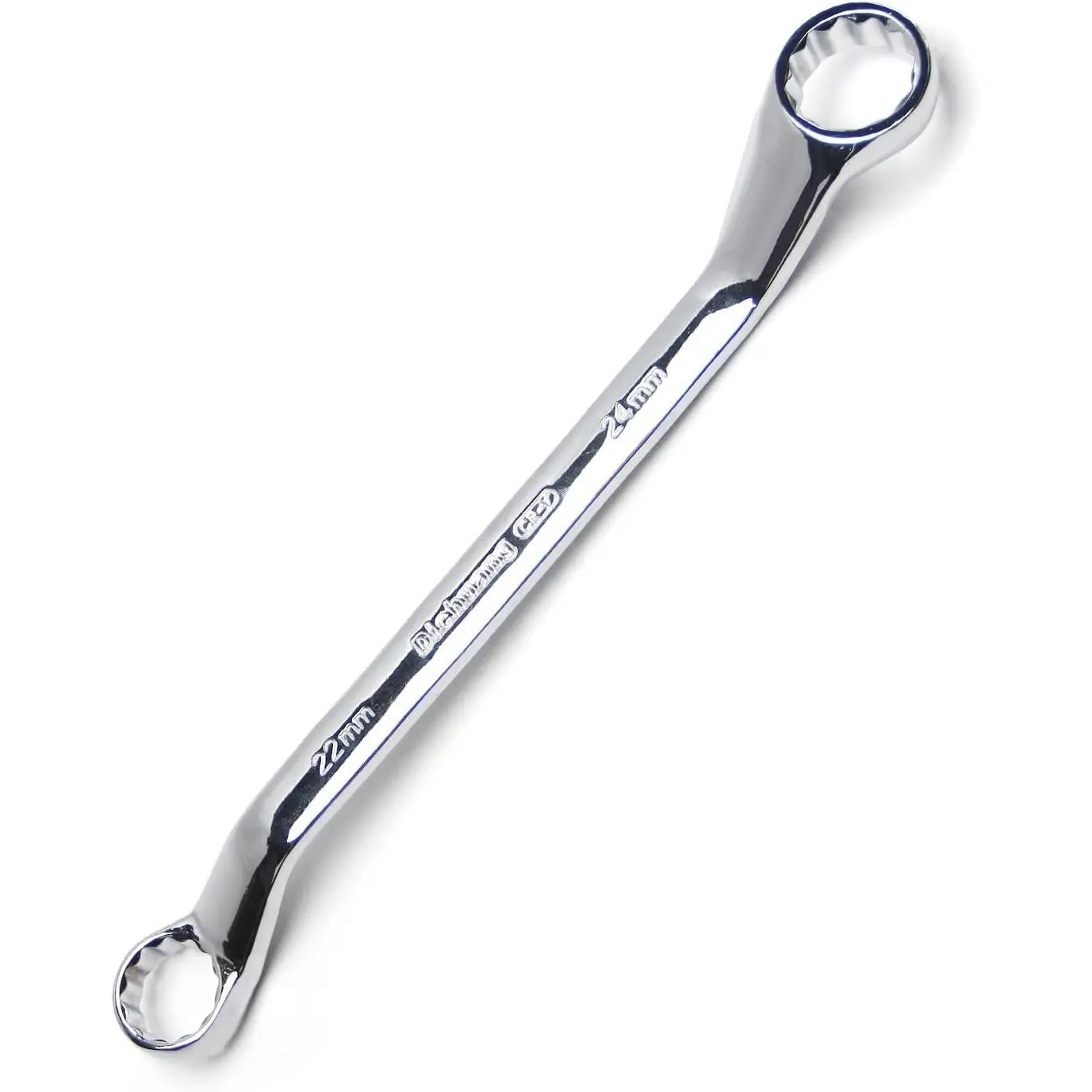 Torx Box Wrench, 22mm x 24mm Metric 12 Point Offset Double Box End Wrench, 305mm Length Wrench Repair Tool for Automotive  Chrome Plated, Cr-V
