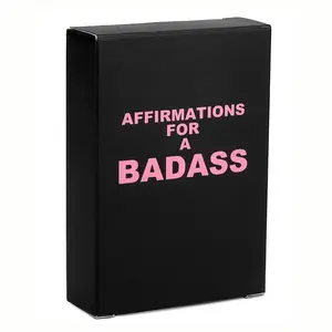 Badass Affirmation Cards for Women Men，54PCS Daily Motivational and Inspirational Cards with Unique Designs and Daily Inspirations Empowering Words Positive Reinforcement,Mindfulness Cards for Adults-Gifts for Women and Best Friends