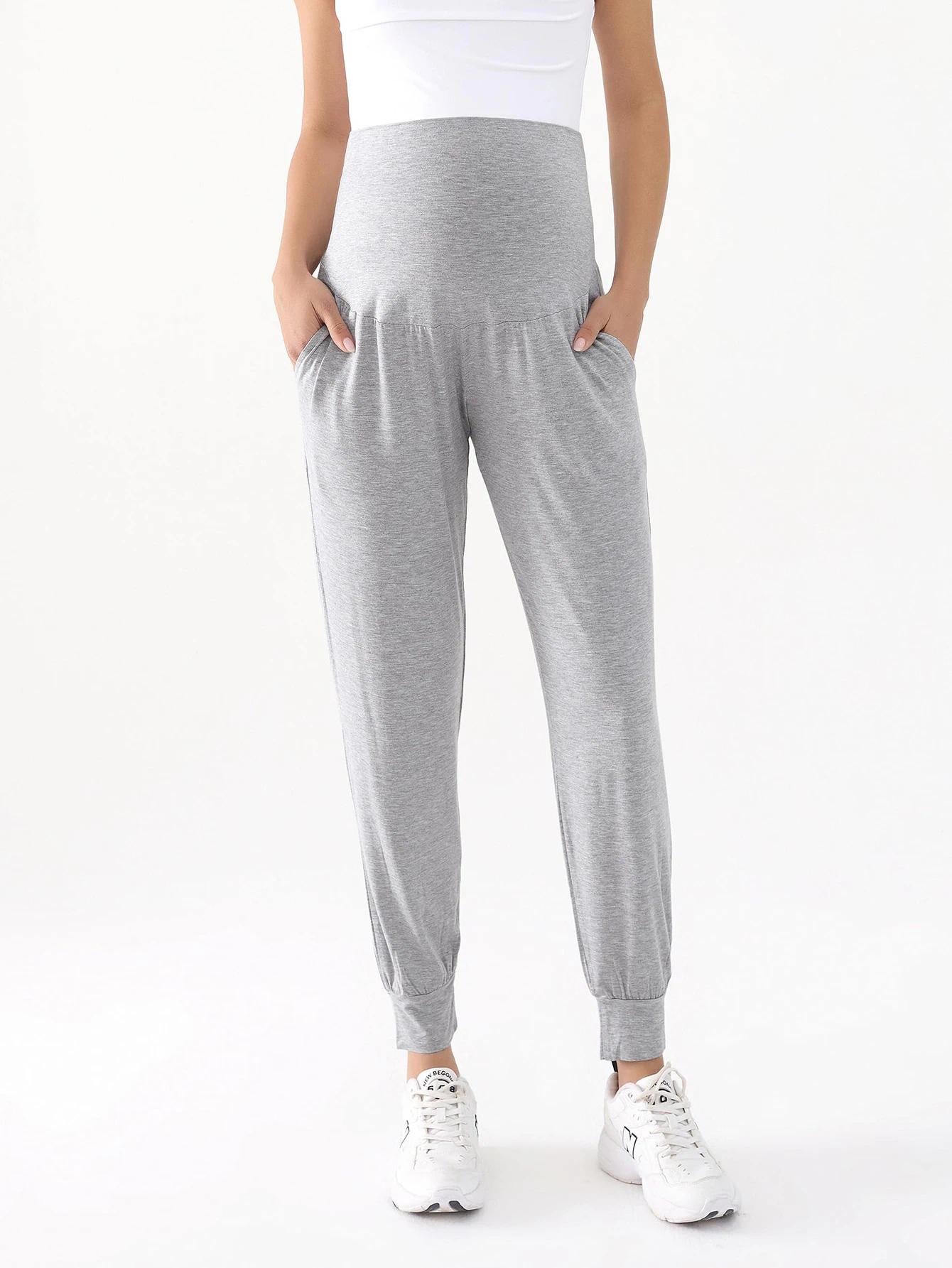 Black Maternity Yoga Pants, Casual and Versatile for Summer Sports and Yoga