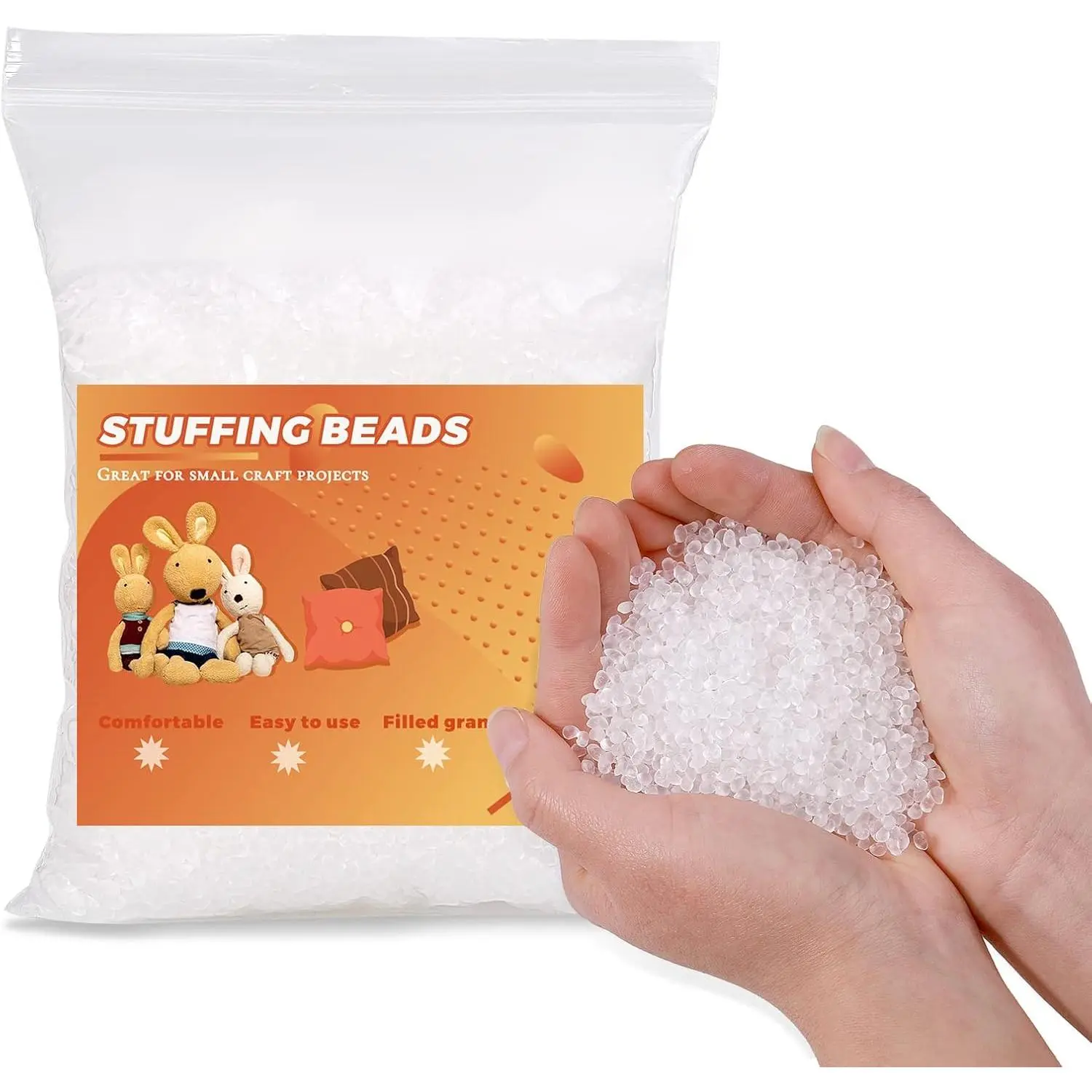 Stuffing Beads, 3.5oz Weight Stuffing Beads, Craft Filler Beads - 100g | Weighted Stuffing Beads Craft Rubber Beads for Stuffing Plush , Heavy Filler for Crafts