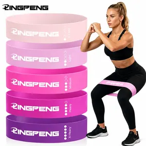 Resistance Band Set, 5 Levels Resistance Bands for Home Gym & Fitness Training, Ideal for Yoga Pilates Strength Exercises, Workout Bands, Yoga Fitness Equipment