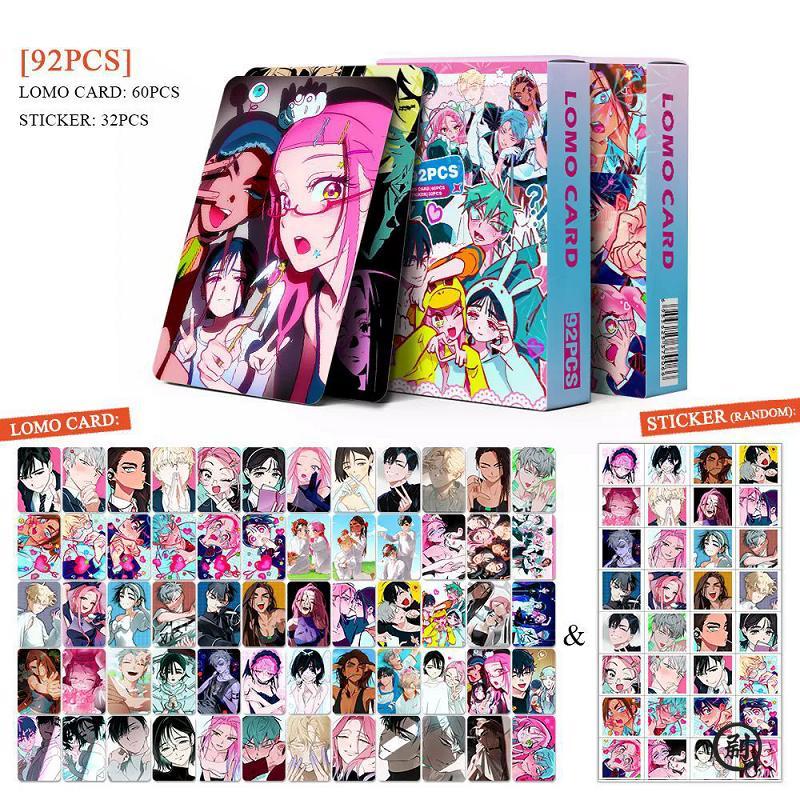 92PCS Korean Manga Alien Stage Photo Cards Set - Luka Hyuna Ivan Collectible LOMO Card With Bonus Stickers