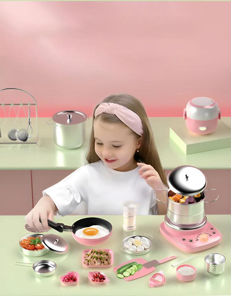 Children's Real Cooking Mini Kitchen Toys - 22 PCS Set