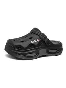 Men's Trendy Chunky Platform Clogs, Slip-On Sport Sandals with Adjustable Buckle, Breathable EVA Tank Shoes for Outdoor Hiking, Beach & Everyday Casual Wear