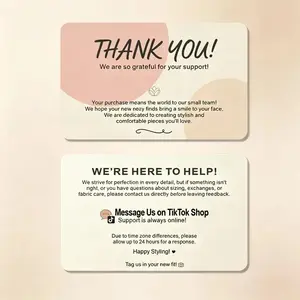 Thank You Card/After-Sales Service Card