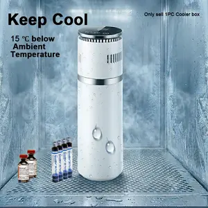Adjustable Temperature Cooling Box Storage 0-20°c for Insulin, Vaccines, Medications, Semi-Manual Model Yt06, Non-Lead Crystal Glass