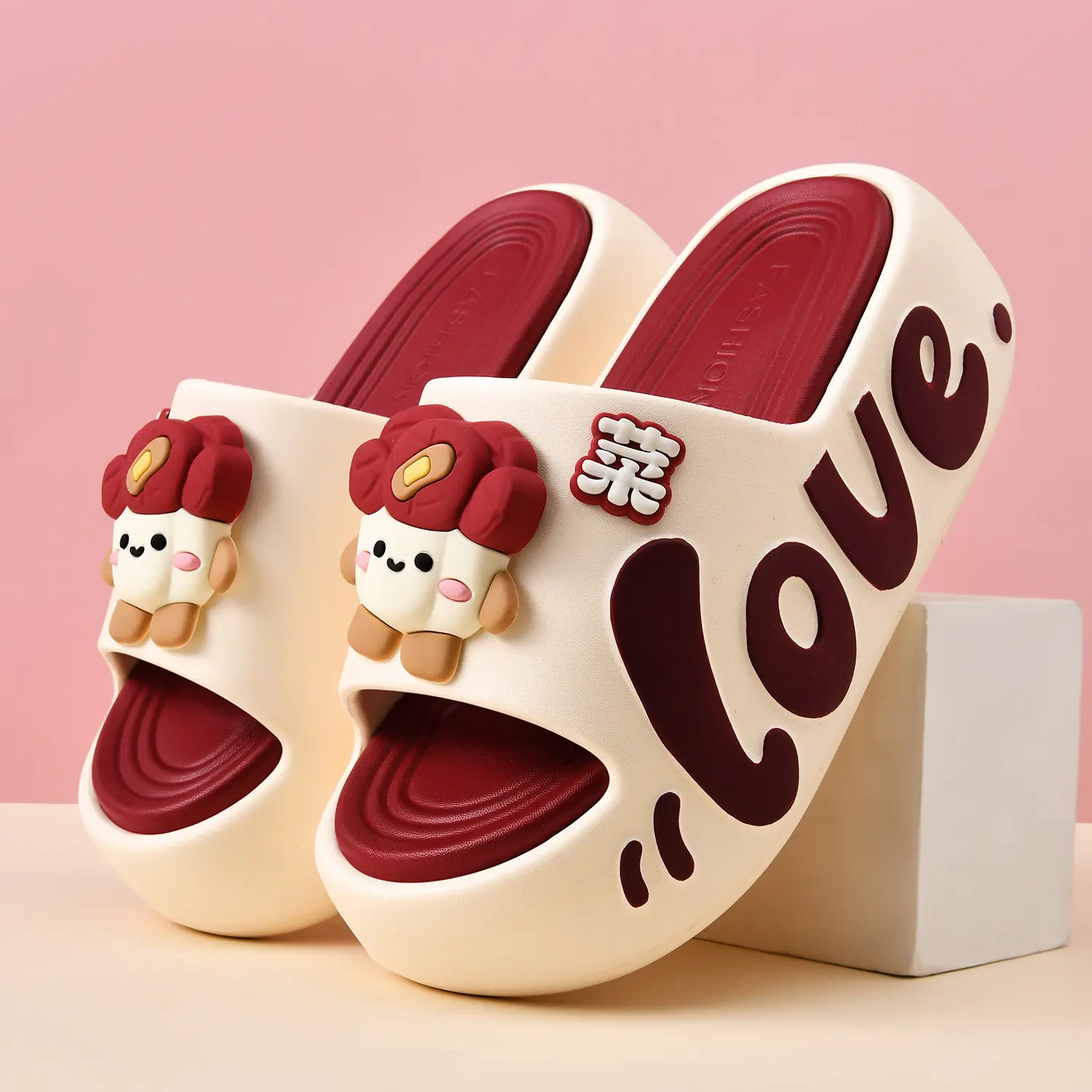 Women's EVA Foam Platform Slide Sandals - 3CM Platform Sole, Open Toed, Trendy Casual Wear for Beach Outing & Garden Use