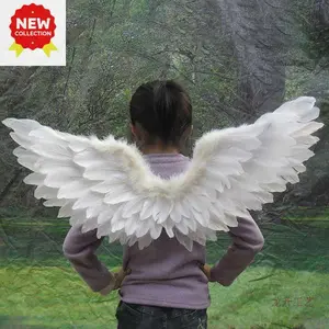1pc Kids Adult Party Swallow White Angel Feather Wings Halo Magic Wands Cosplay Elastic Straps Wedding Halloween Birthday Props
